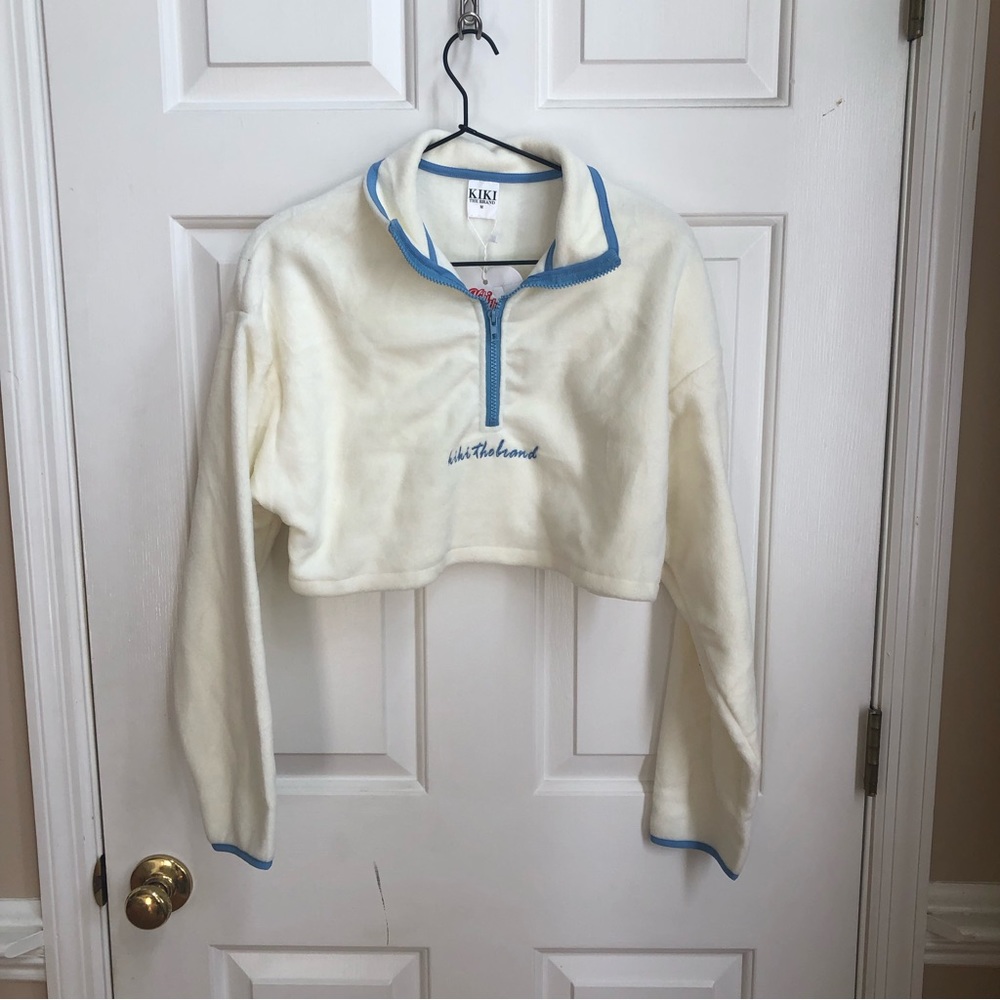 Kiki the brand cropped fleece sweater